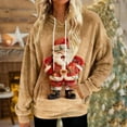 thumbnail image 1 of Craaazy Hooded Sweatshirts for Women Christmas Print Long Sleeve Tops Gifts, 1 of 7