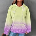 thumbnail image 1 of Craaazy Hoodies for Women Striped Waffle Drawstring Pockets Hooded Sweatshirts Ladies Fall Pullover Winter Long Sleeve Loose Fit Tops Gifts, 1 of 5