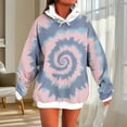 thumbnail image 1 of Craaazy Hoodies For Women Tie Dye Print Loose Fit Long Sleeve Crewneck Pullover Sweatshirt With Pocket Gifts, 1 of 5