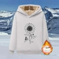 thumbnail image 1 of Craaazy Hoodies for Women Casual Gifts Printed Winter Warm Solid Pocket Long Sleeve Hooded Sweatshirt Tops, 1 of 3