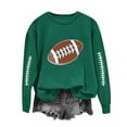 thumbnail image 1 of Craaazy Long Sleeve Shirts For Women Casual Solid Color Crewneck Sweatshirts Rugby Printed Shirt Pullover Sweatshirts Gifts For Women, 1 of 4