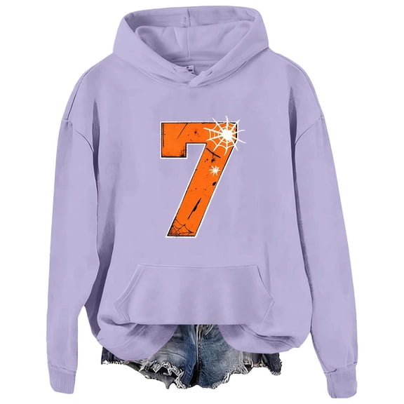 Craaazy Long Sleeve Tops for Women Digital Prints Hooded Sweatshirt Gifts