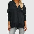 thumbnail image 1 of Craaazy Oversized Sweatshirt for Women Hooded Button Long Sleeve Shirts Gifts, 1 of 6