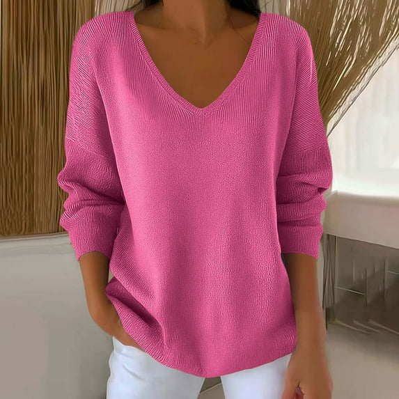 Craaazy Shirts For Women Casual Colorful Prints V-neck Long-sleeved Sweatshirt Loose And Versatile Tops Gifts For Women