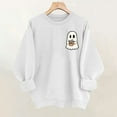 thumbnail image 1 of Craaazy Shirts For Women Cute Ghost Graphic Print Pullover Crewneck Casual Sweatshirt Gifts, 1 of 7