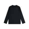 thumbnail image 1 of Craaazy Solid Color Pullover For Gifts Women Long Sleeve Crew Neck Basic Shirts Casual Oversized Fall Winter Fashion Tops, 1 of 2