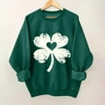 thumbnail image 1 of Craaazy St Patricks Day Shirts for Women Crewneck Long Sleeve Fashion St Patricks Print Tops Gifts, 1 of 3