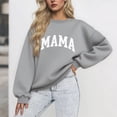 thumbnail image 1 of Craaazy Sweatshirts For Women Crewneck Long Sleeve Shirts Mama Printed Blouse Gifts For Women, 1 of 3
