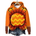 thumbnail image 1 of Craaazy Thanksgiving Hoodies for Women and Men Funny Turkey Prints Sweatshirt Womens Tops with Pockets Gifts, 1 of 7