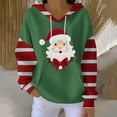 thumbnail image 1 of Craaazy Women's Casual Christmas Printed Long Sleeve Shirt Loose Crewneck Hoodies Gifts, 1 of 5