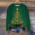 thumbnail image 1 of Craaazy Women's Christmas Oversized Sweatshirt Long Sleeve Crewneck Pullover Loose Xmas Tops Gifts, 1 of 3