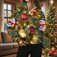 thumbnail image 1 of Craaazy Women's Christmas Print Long Sleeve 1/4 Zipper Fashion Casual Pullover Tops Gifts, 1 of 6
