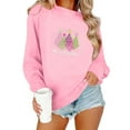 thumbnail image 1 of Craaazy Women's Christmas Shirt Long Sleeve Merry Christmas Sweatshirts Casual Pullover Tops Gifts, 1 of 9