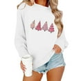 thumbnail image 1 of Craaazy Women's Christmas Shirt Long Sleeve Merry Christmas Sweatshirts Casual Pullover Tops Gifts, 1 of 8