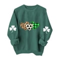 thumbnail image 1 of Craaazy Women's Crewneck Long Sleeve Sweatshirts St. Patrick's Clothes Gifts, 1 of 6