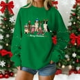 thumbnail image 1 of Craaazy Women's Funny Christmas Printed Long Sleeved Shirt Round Neck Christmas Sweatshirt Gifts, 1 of 5