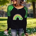 thumbnail image 1 of Craaazy Women's St Patricks Day Shirts Comfy Shamrock Prints Casual Tops Gifts, 1 of 9