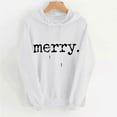 thumbnail image 1 of Craaazy Womens Hoodies Christmas Print Long Sleeve Womens Shirts Xmas Womens Tops with Pockets Gifts for Women, 1 of 6
