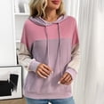 thumbnail image 1 of Craaazy Womens Hoodies Solid Color Long Sleeve Sweatshirt Hooded Tops Gifts For Women, 1 of 7