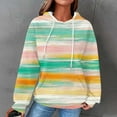 thumbnail image 1 of Craaazy Womens Hoodies Tie Dye Hoodies for Women Knit Long Sleeve Crew Neck Sweatshirt Trendy Drawstring Athletic Pullover With Pocket Gifts For Women, 1 of 6