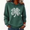 thumbnail image 1 of Craaazy Womens Long Sleeve St Patricks Day Hooded Shirts Pullover Tops with Pockets and Drawsrting, 1 of 6