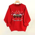 thumbnail image 1 of Craaazy Womens Shirts Christmas Printed Fashionable Loose Casual Long Sleeved Top Xmas Print Graphic Sweatshirt Gifts, 1 of 5