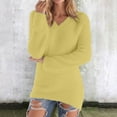 thumbnail image 1 of Craaazy Womens Tops Casual V Neck Long Sleeve Fleece Pullover Soft Furry Winter Womens Shirts Gifts for Women, 1 of 7