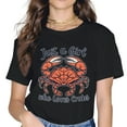 thumbnail image 1 of Crab Animal Lover Gift Just A Girl Who Loves Crabs T-Shirt, 1 of 4