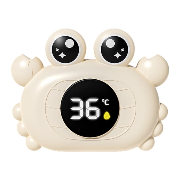 Crab Bath Thermometer Toy - Digital Floating Water Thermometer with LED Display, Safety Floating Tub Toy ,Bathtub Essentials