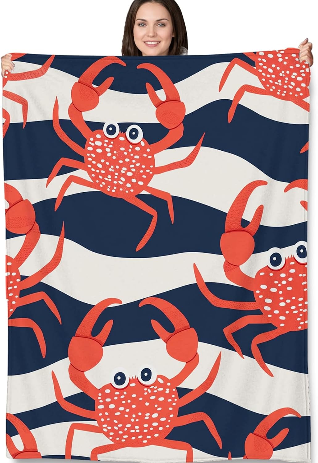 Turamurra Tomato Print Fleece Throw Blanket - 60x80 Inches, Soft & Warm, Perfect For Gardeners & Food Lovers - View #4