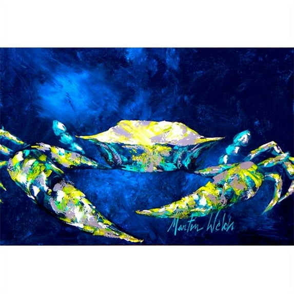 Crab Blue Fabric Placemat