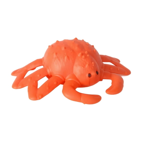Crab Crunchy Squishy Toy, Orange Crab Stress Ball with Claws Spiky Shell, Slow Rising Squeeze Fidget Toy, Stress Relief Sensory Toy for Kids Adults, Sea Life Desk Decor Gift