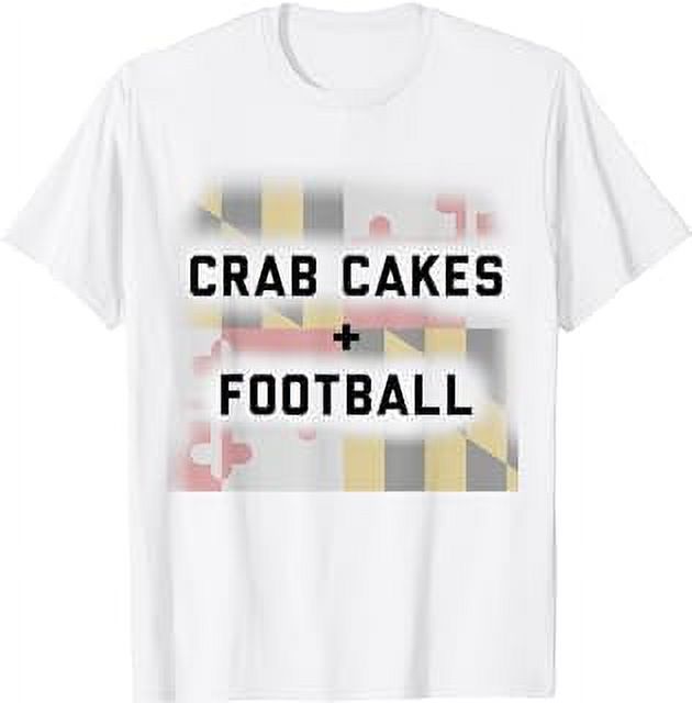 Crab Cakes and Football Maryland State Flag Tee