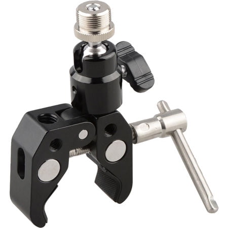 Crab Clamp with 5/8"-27 Ball Head Mount for Microphone