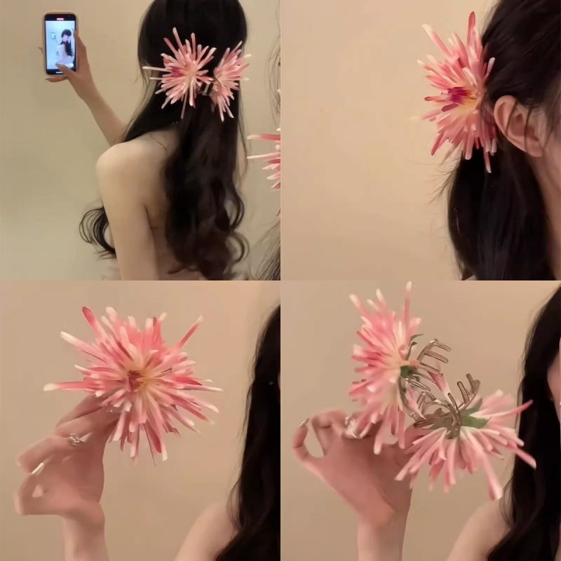 Crab Claw Chrysanthemum Clip High-end Hair Clip Girls Summer Back Head Hair Clip Half Claw Hair Clip