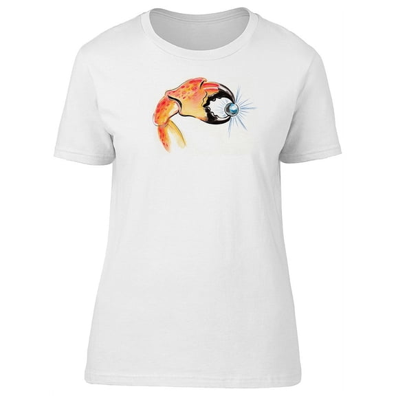 Crab Claw Holding Pearl T-Shirt Women -Image by Shutterstock, Female XX-Large