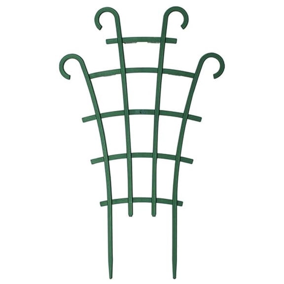 Crab Claw Orchid Vine Support Frame, Monstera Leaf Guard Trellis Rack, 12 Pack Green Iron Climbing Pergola for Indoor Potted Flower Vegetable Stems Climbing Fixing