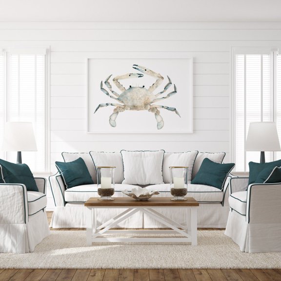 Crab Coastal Ocean Summer Wall Art Poster Unframed Paper Print