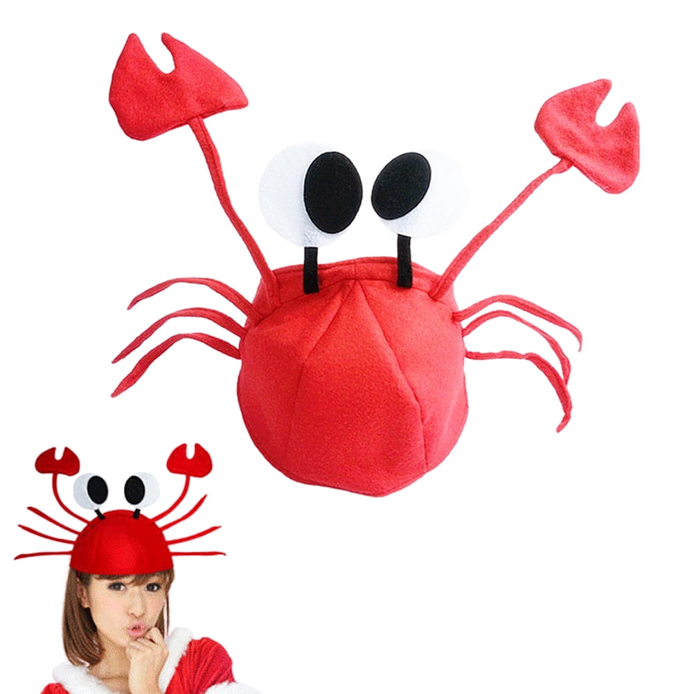 Crab Costume Hat Party Costume Fancy Hat Seafood Halloween Masquerade