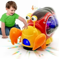 Crab-Crawling Baby-Toy Infant Sensory Tummy time Toys 3 4 5 6 7 8 9 10 11 12 Babies with Dazzling Lights,Music,Walking & Interactive Features,Perfect Christmas-Birthday Gifts for Little Girls Boys