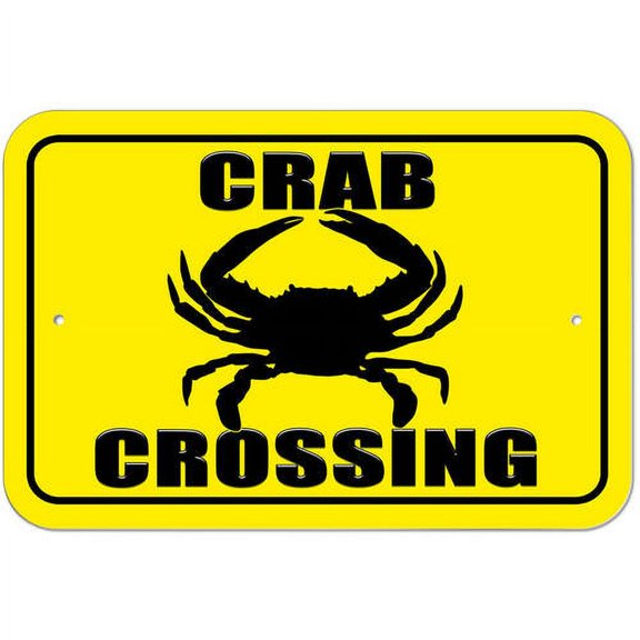 Crab Crossing Sign