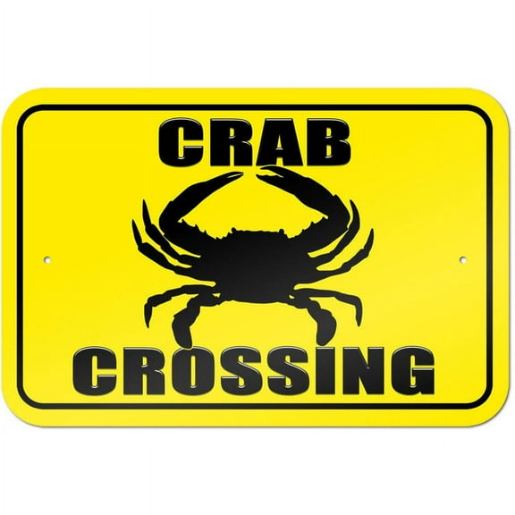 Crab Crossing Sign
