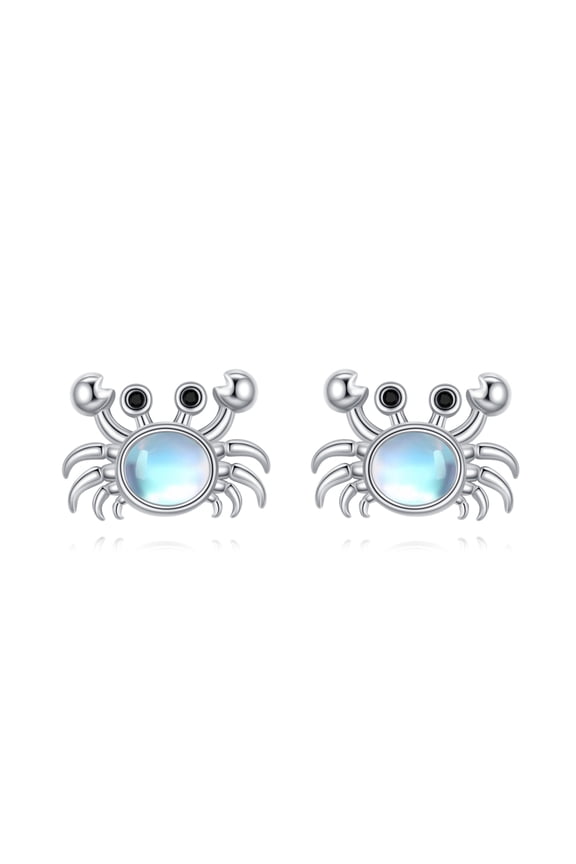 Crab Earrings 925 Sterling Silver Crab Stud Earrings for Women Crab Jewelry Gifts for Women Crab Lover