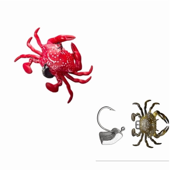 Crab Fishing Soft Bait Simulation Crab Lure for Blackfish Favorite Bonefish Redfish Sea Fishing