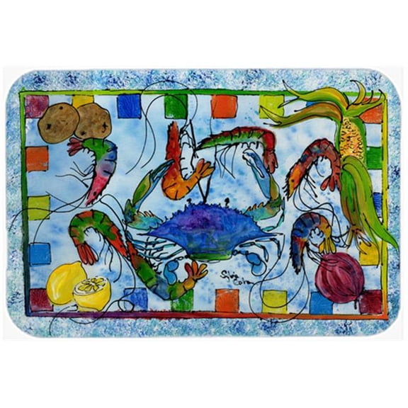 Crab Glass Cutting Board - Large