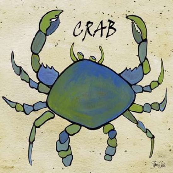 Crab II Canvas Art - Shanni Welsh (24 x 24)