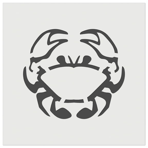 Crab Icon DIY Cookie Wall Craft Stencil - 3.5 Inch