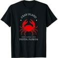 thumbnail image 1 of Crab Island Destin Florida Sandbar Souvenir Softstyle Unisex T-Shirt,Black Color,Size 5XL, 1 of 5