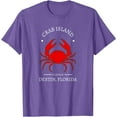 thumbnail image 1 of Crab Island Destin Florida Sandbar Souvenir Softstyle Unisex T-Shirt,Purple Heather Color,Size M, 1 of 5