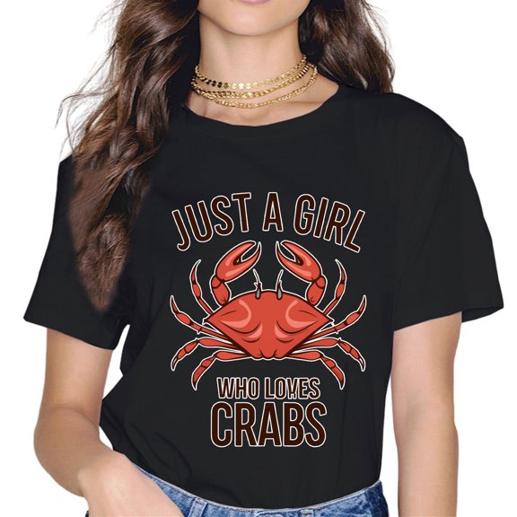 Crab Just A Girl Who Loves Crabs Gift for Crab Lovers T-Shirt